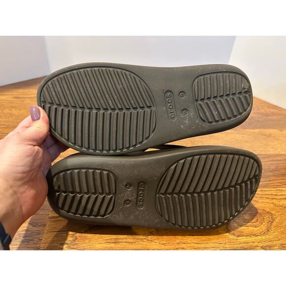 CROCS Women's Getaway Platform Flip Flop Brown Size 9 Comfort Footwear - Picture 7 of 8